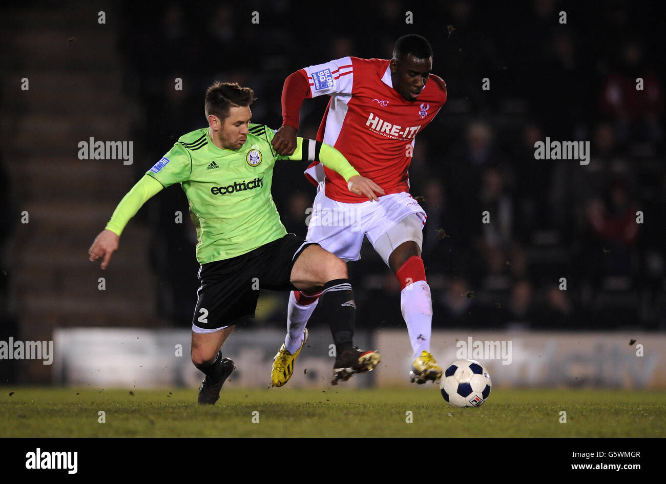 Soccer - Blue Square Premier League - Forest Green Rovers v Kidderminster Harriers - The New Lawn Stock Photo