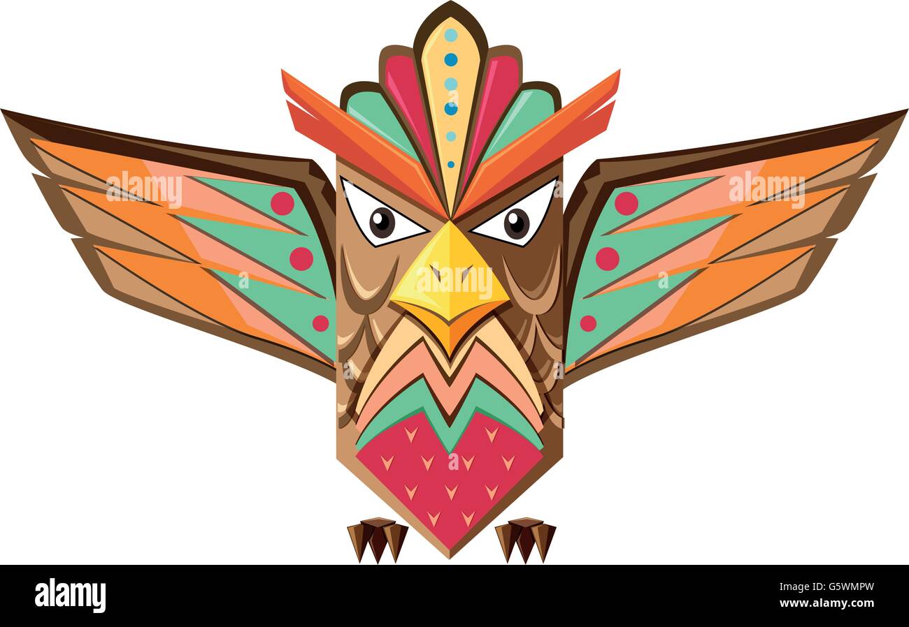 Bird totem pole Stock Vector Images - Alamy