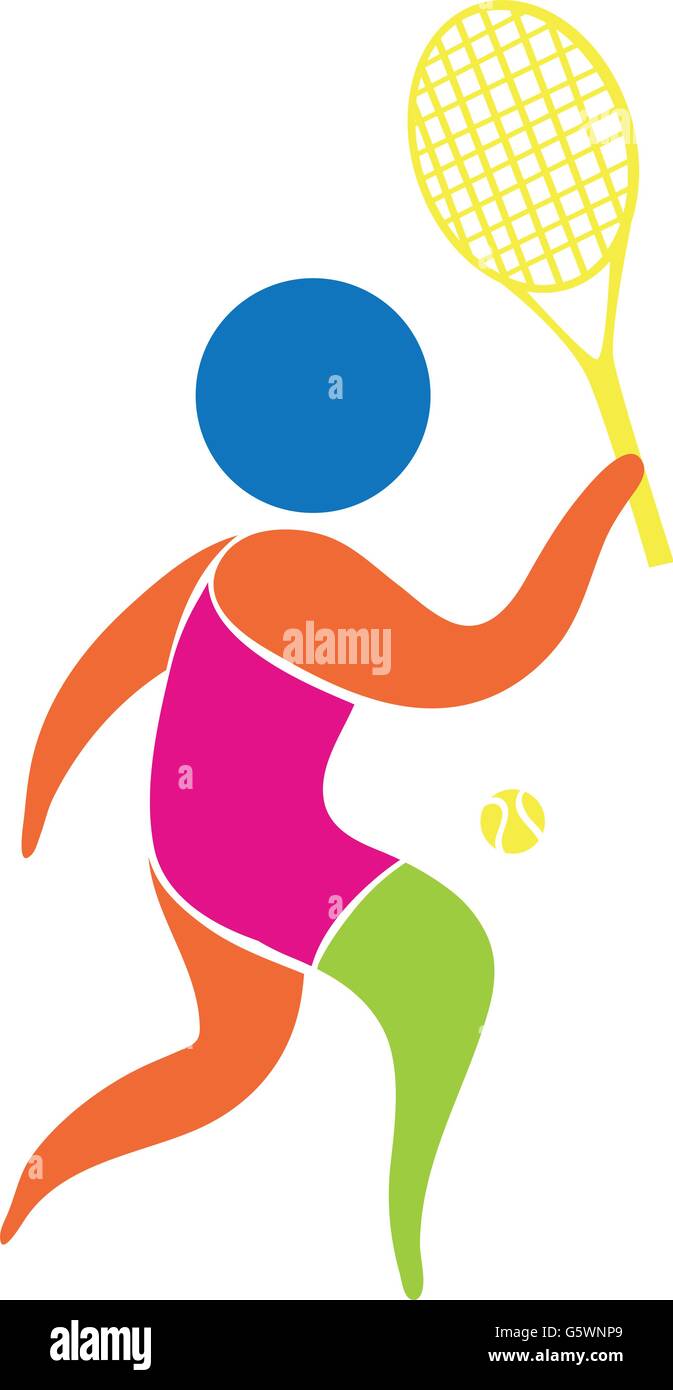 Tennis icon on white background illustration Stock Vector Image & Art ...