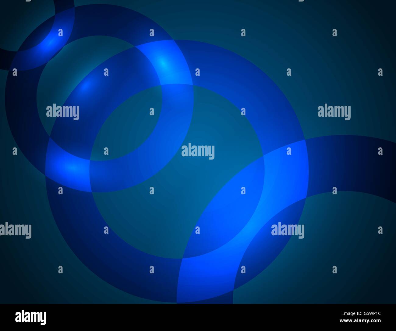 Blue abstract background with brightening glowing circles Stock Vector ...
