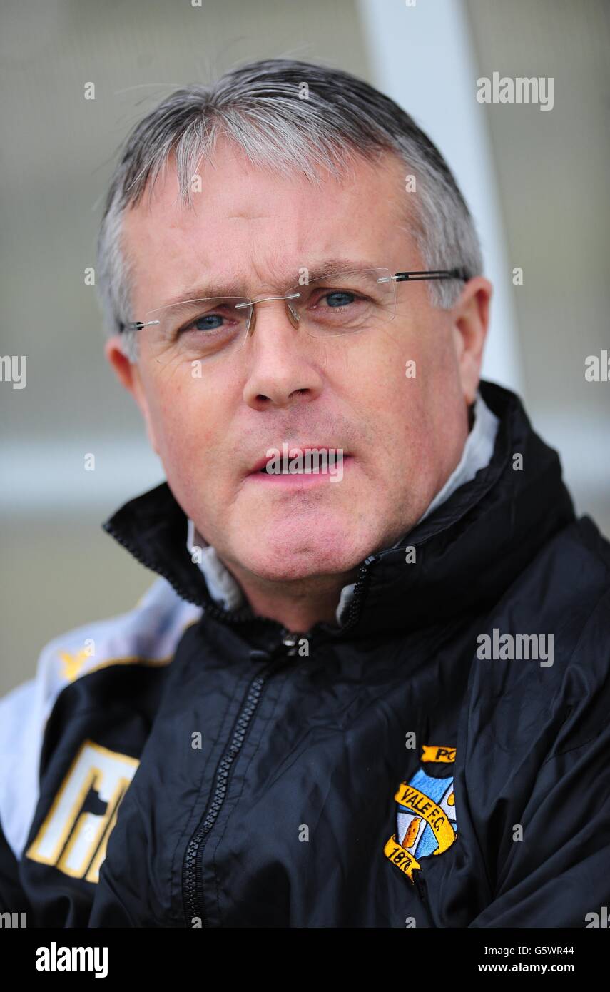 Port Vale manager Micky Adams during the npower League Two match at Plainmoor, Torquay. Stock Photo