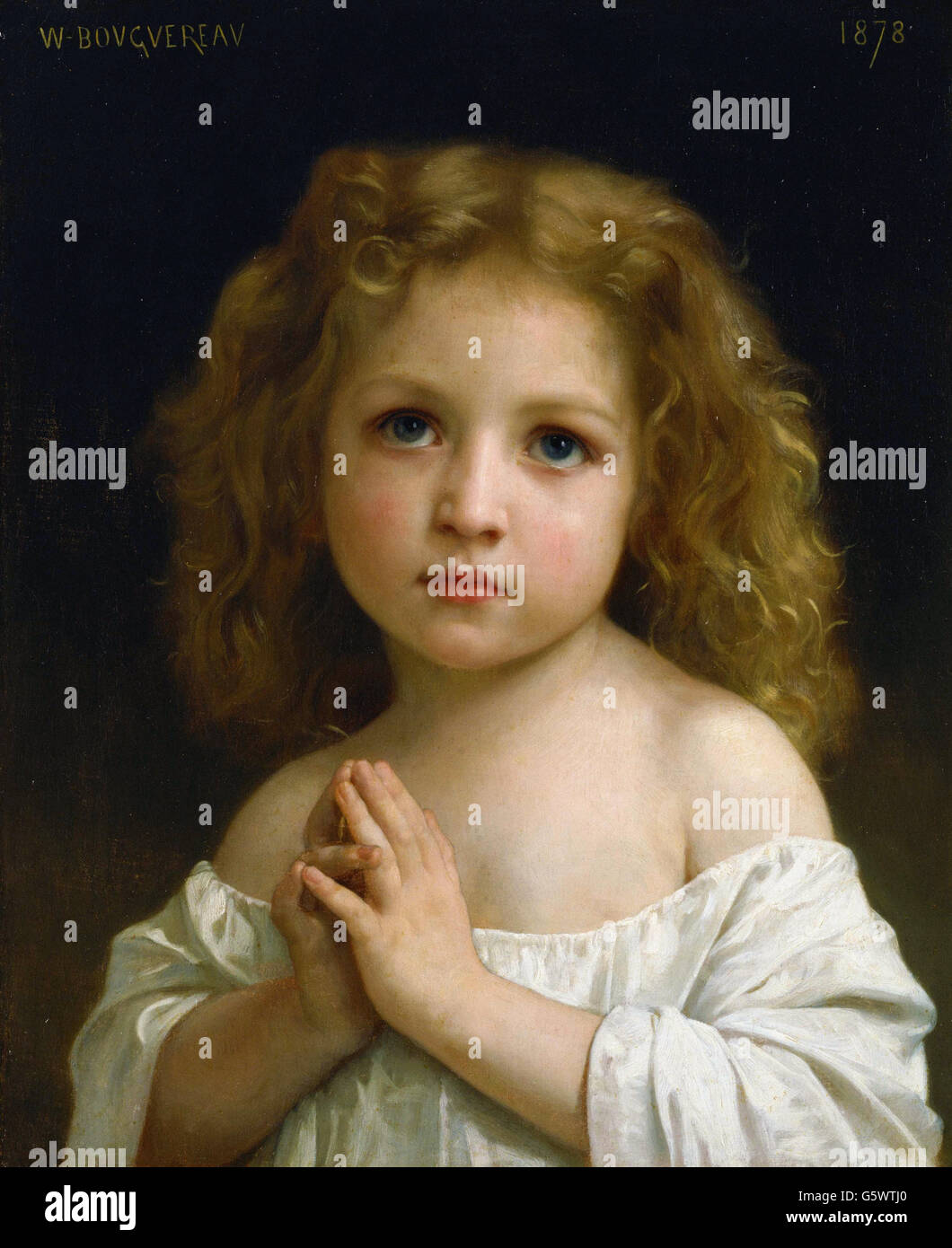 William Adolphe Bouguereau - Little Girl - Stock Photo
