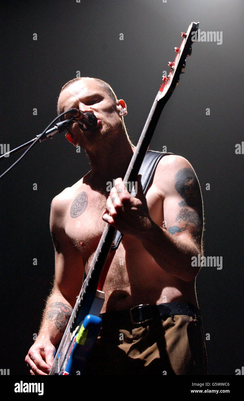 Red Hot Chili Peppers Flea Stock Photo Alamy