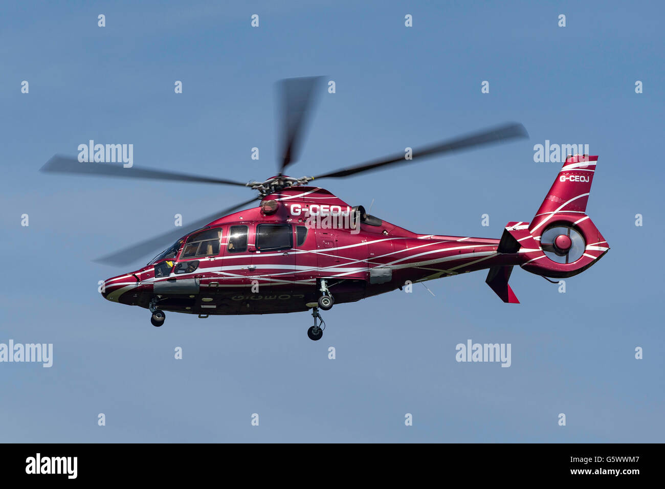 Eurocopter EC-155B Helicopter G-CEOJ Stock Photo