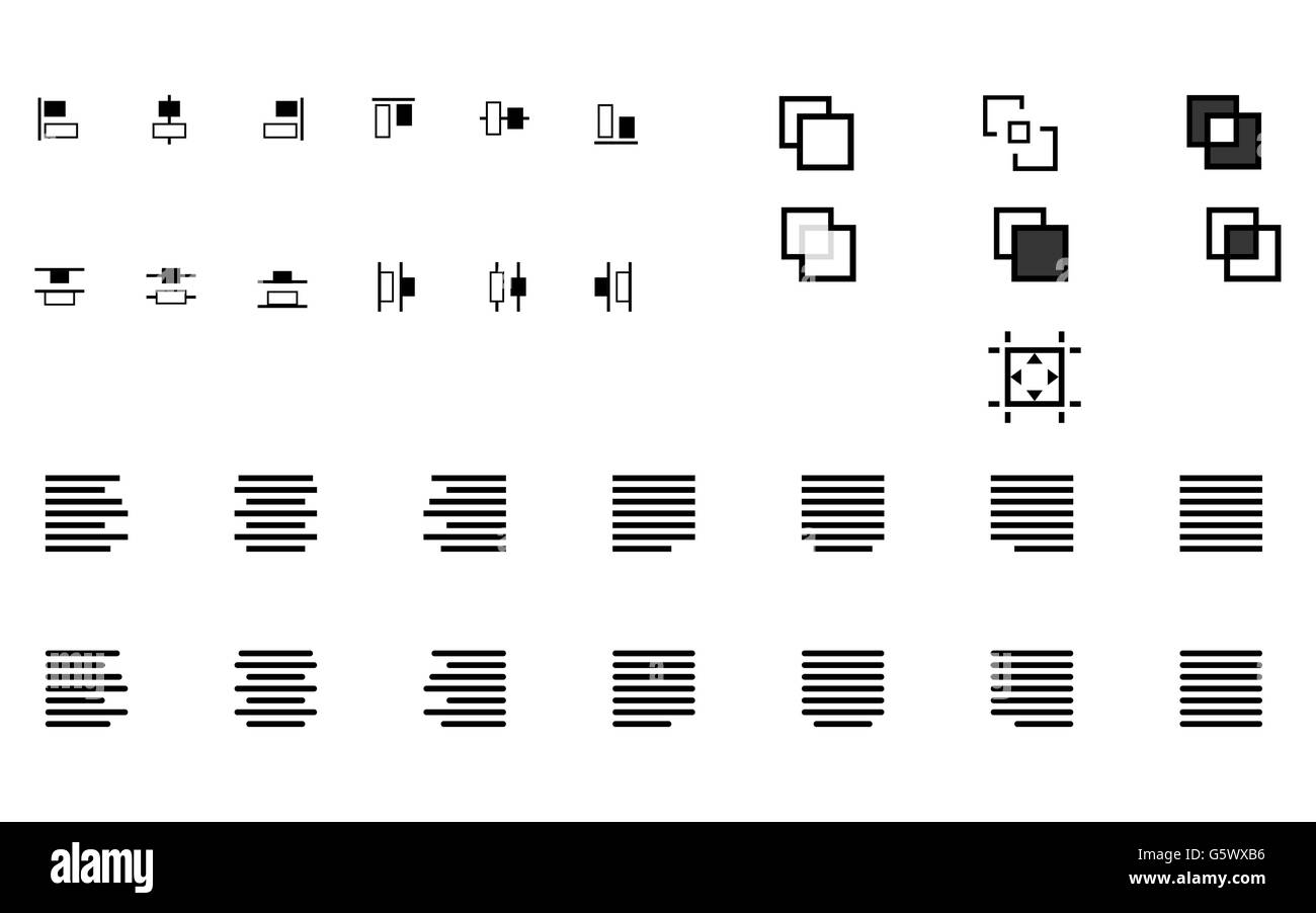 Left align text Cut Out Stock Images & Pictures - Alamy