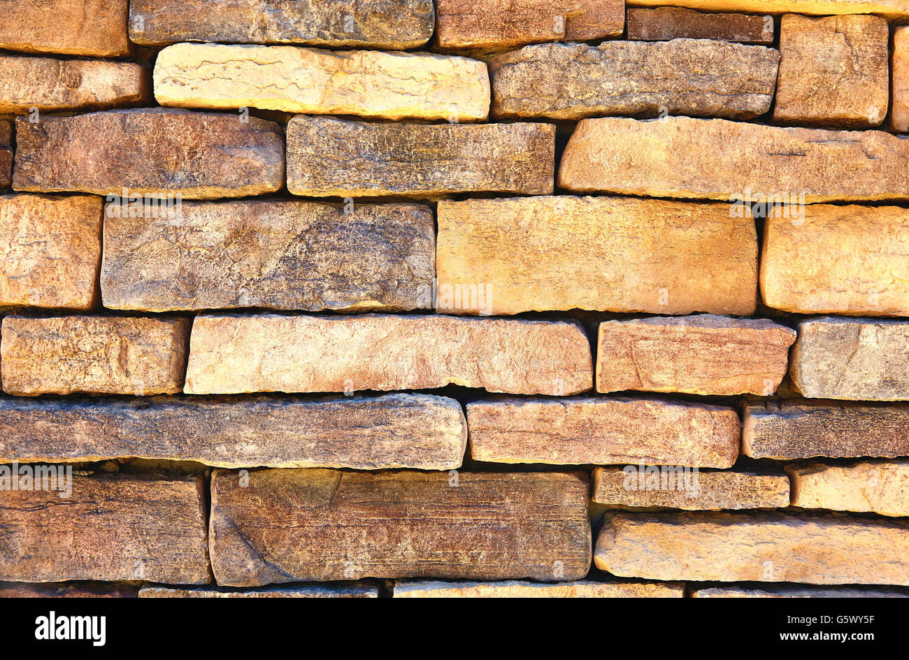 Natural stone materials in classic building patterns and methods for sample texture and background for construction and industry Stock Photo