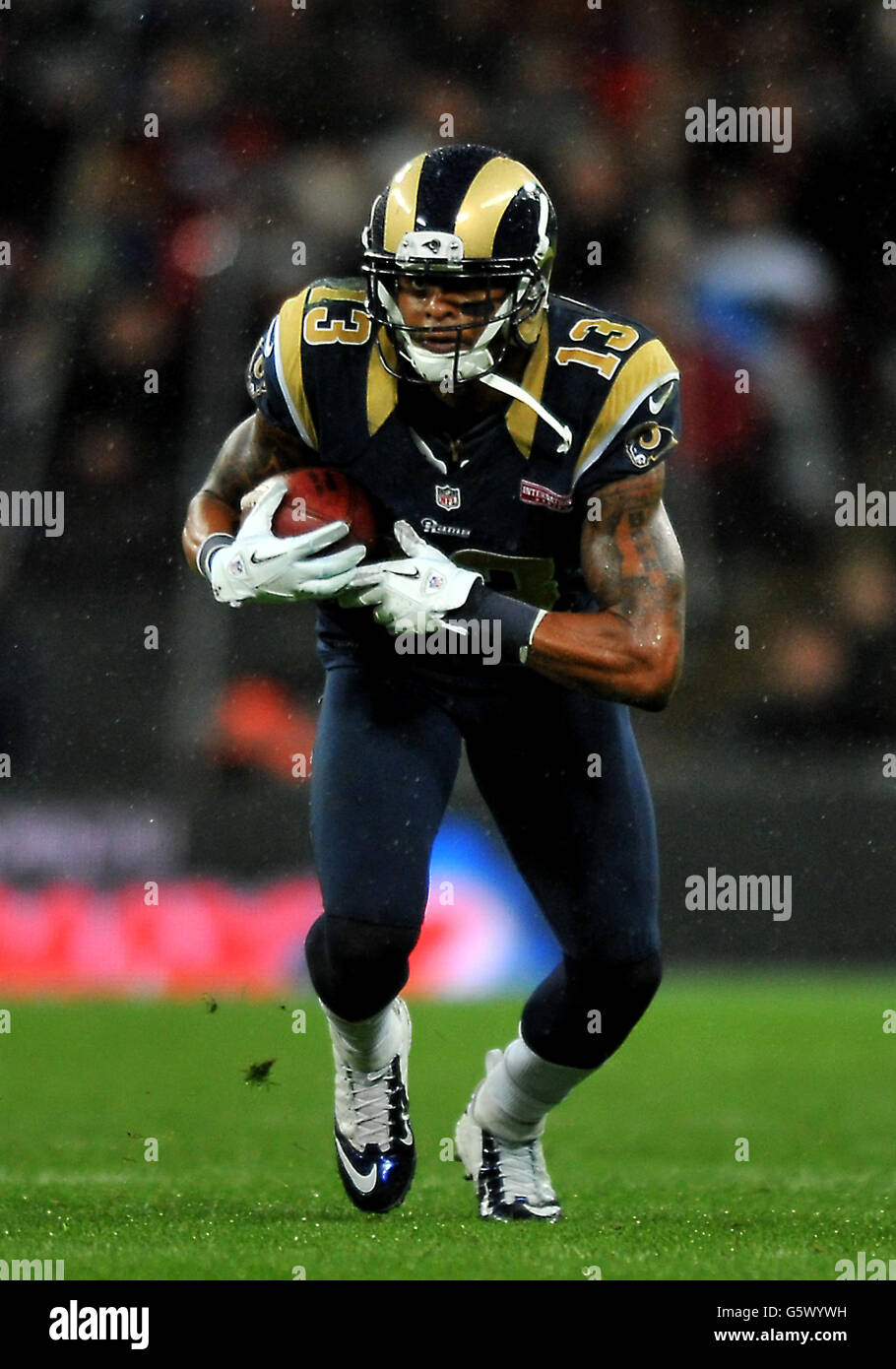 American Football - NFL International Series 2012 - St Louis Rams v New England Patriots - Wembley Stadium Stock Photo