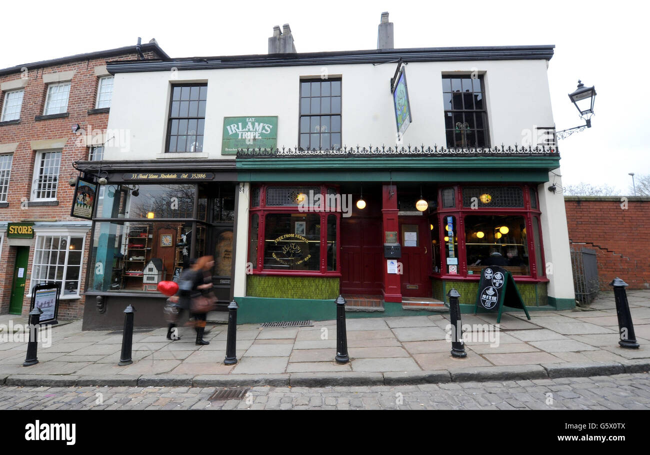 The Baum in Rochdale which has been named as the winner of CAMRA Pub of the Year 2012 competition. Stock Photo