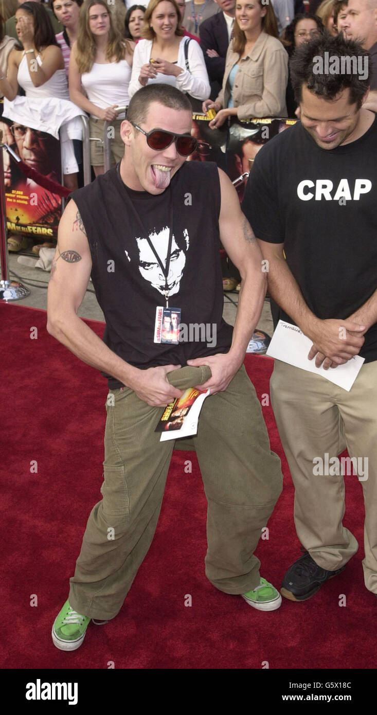 The Sum Of All Fears premiere. Steve O from the MTV show Jackass arrives to the premiere of The Sum Of All Fears in Los Angeles. Stock Photo