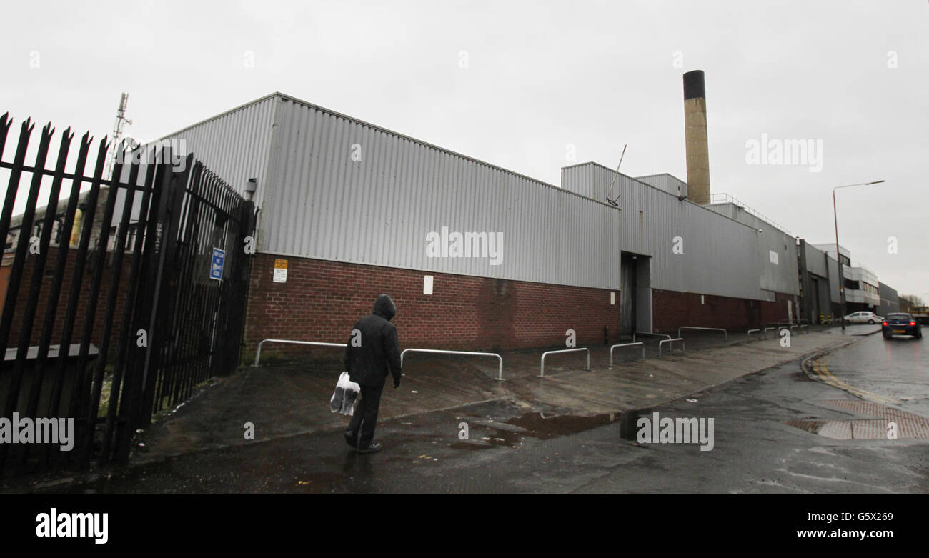 The Freshlink factory in Glasgow that made beef meatballs that have been withdrawn by Waitrose as they may contain pork. Stock Photo