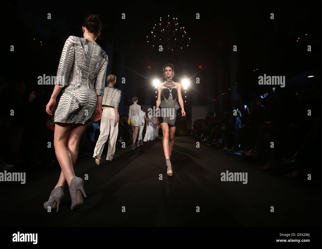 Models on the catwalk during the Sass & Bide catwalk show on day one of ...