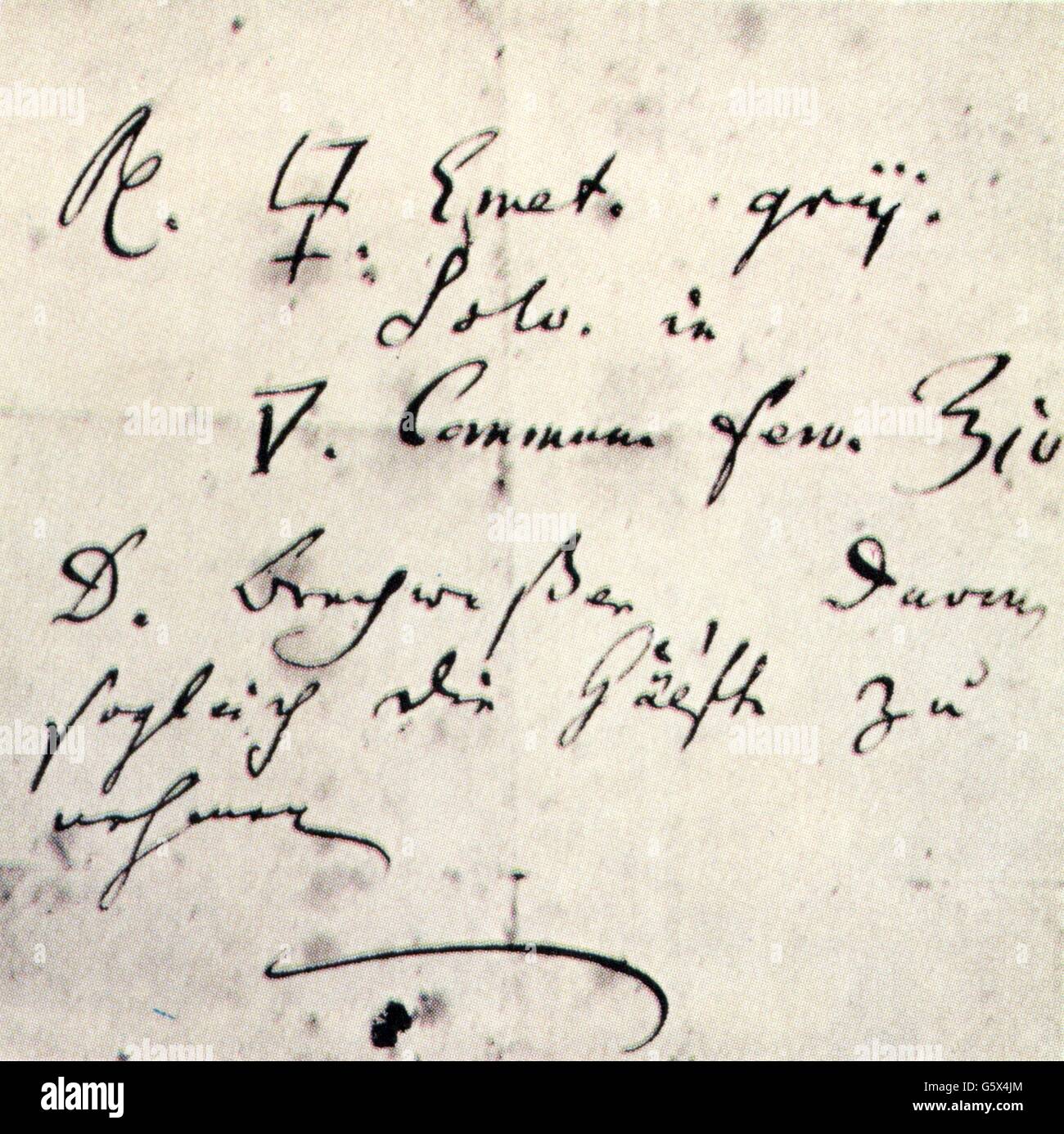 18th century manuscript hi-res stock photography and images - Alamy
