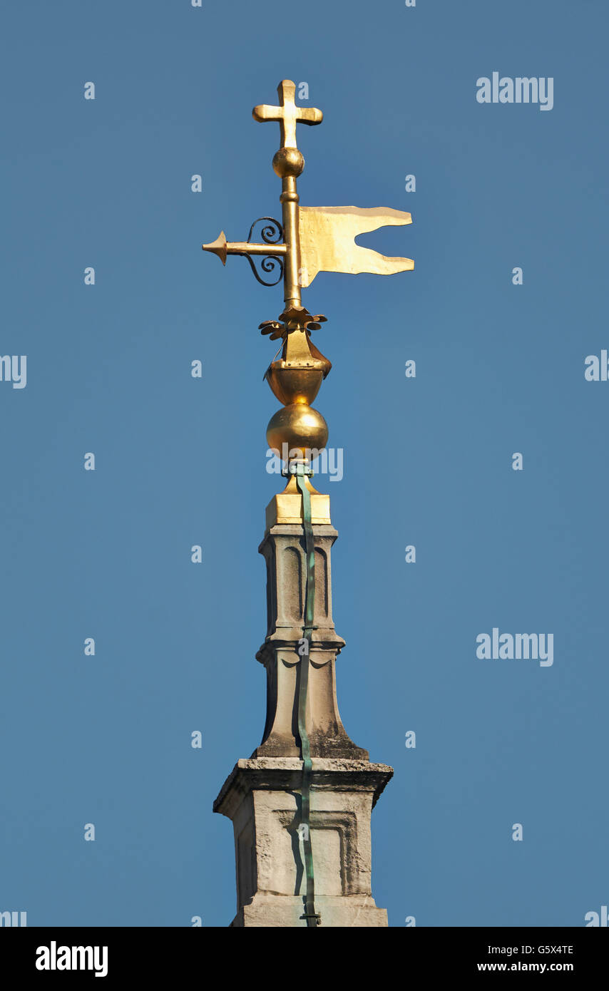 St Stephen Walbrook, church in the City of London; weathervane Stock Photo