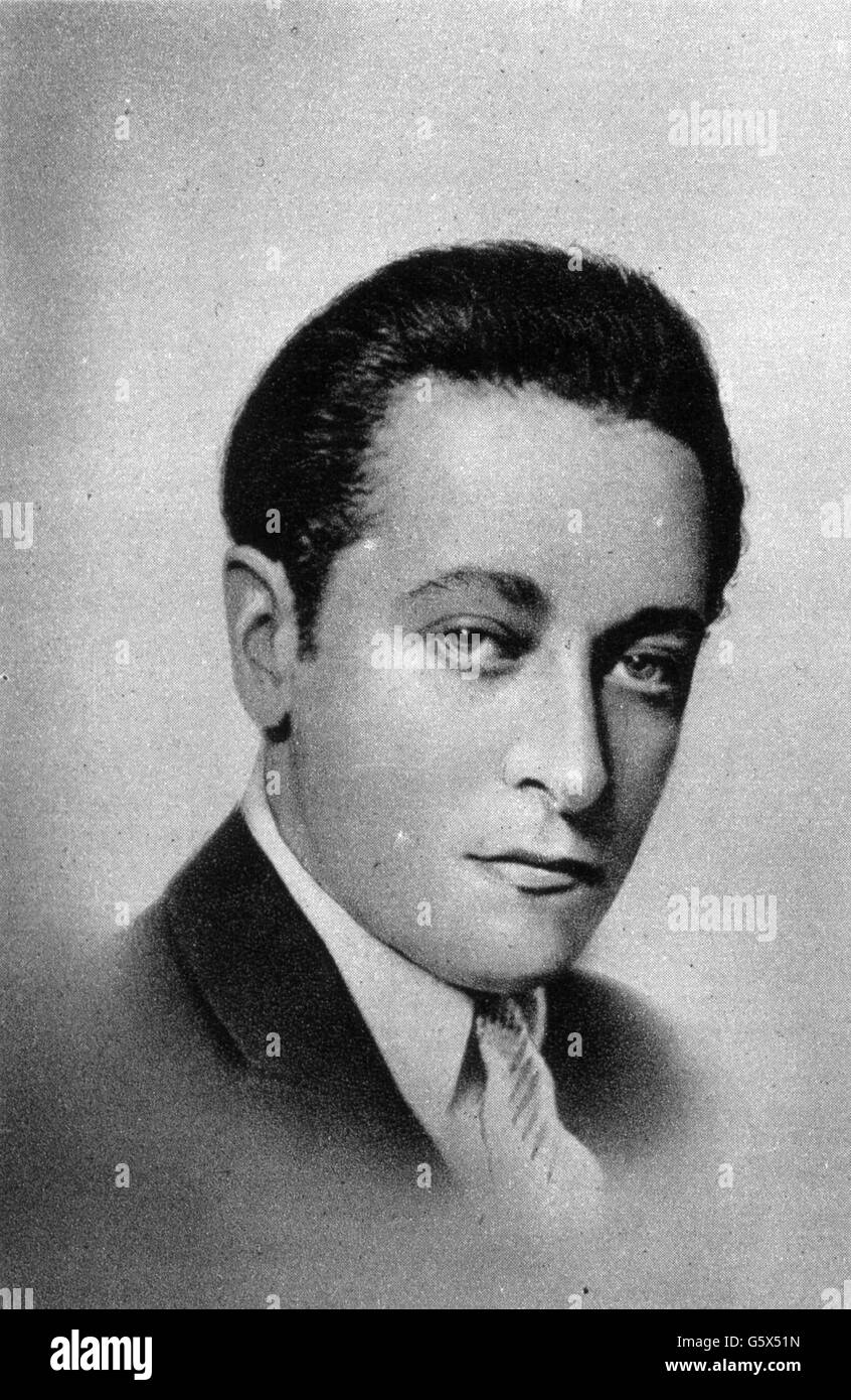 Heifetz, Jascha, 20.1. / 2.2.1901 - 10 12.1987, American musician of Lithuanian origin, portrait, 1920s, Stock Photo
