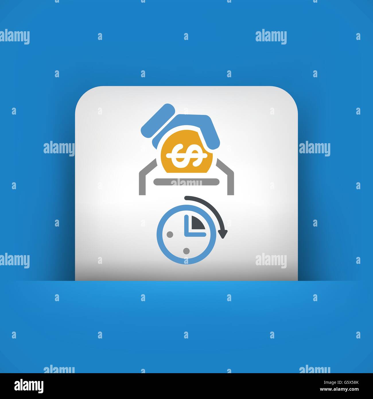 Money time icon Stock Vector Image & Art - Alamy