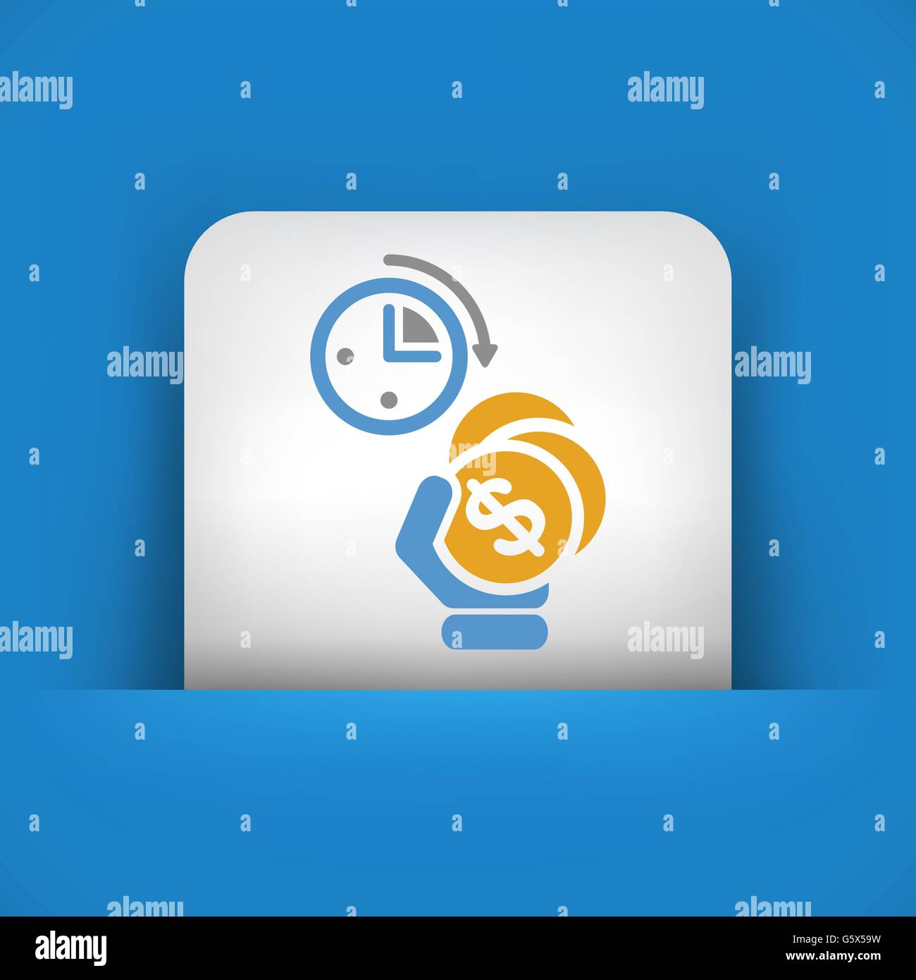 Money time icon Stock Vector Image & Art - Alamy