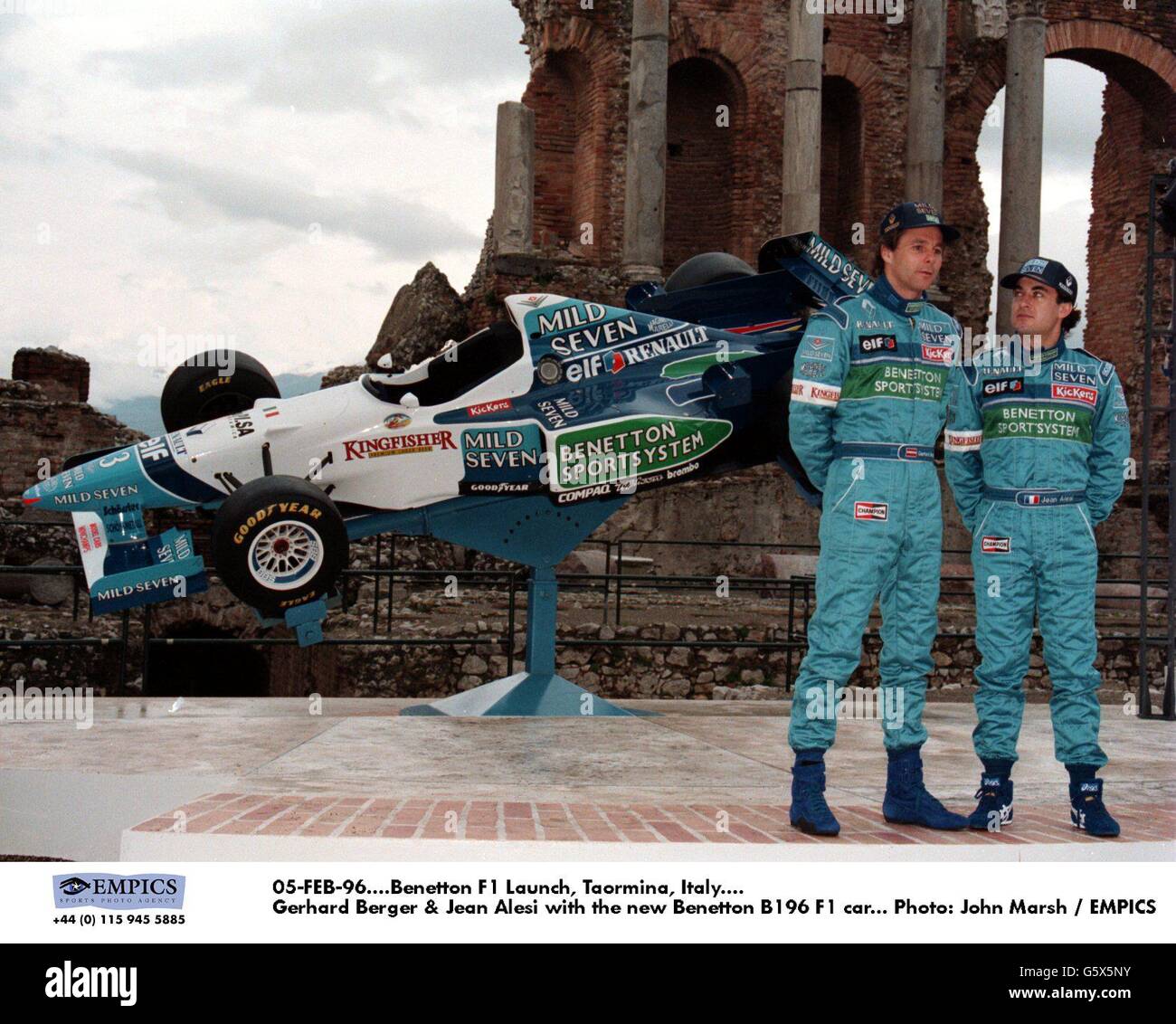 Motor Sport, Benetton Formula One Taormina, Italy Stock Photo - Alamy