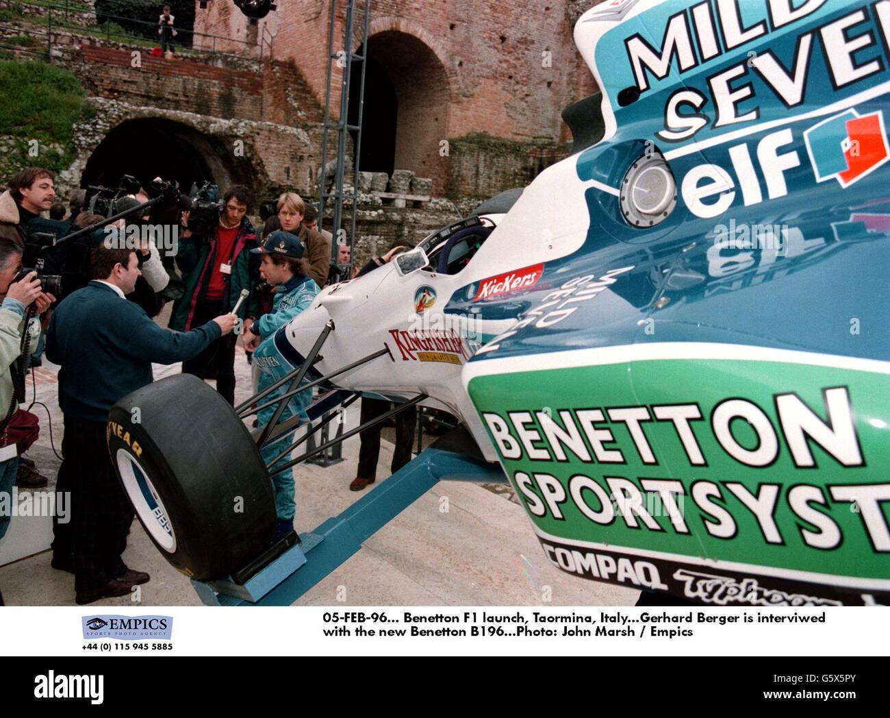Benetton F1 press Release Pack 