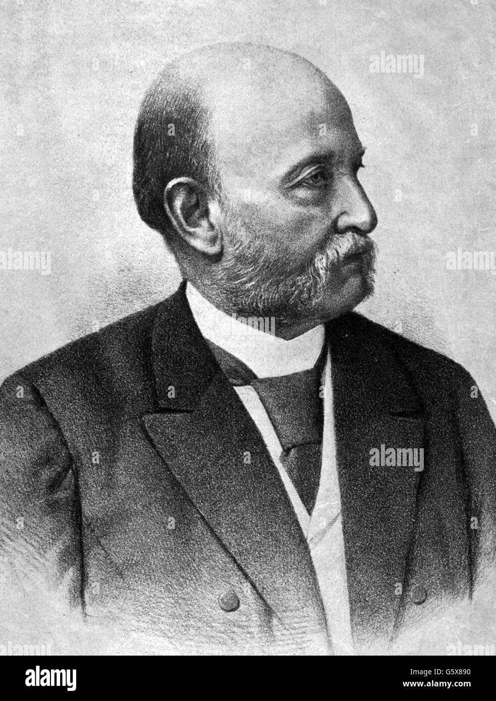 Mittnacht, Hermann von, 17.3.1825 - 2.5.1909, German politician, Prime Minister of the Kingdom of Wuerttemberg 1876 - 1900, portrait, 'Die Woche', number 12, 1901, Stock Photo