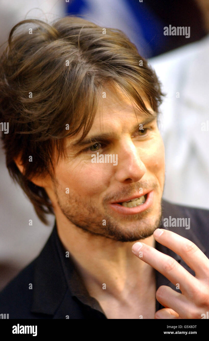 US actor Tom Cruise arrives for the premiere of his latest film