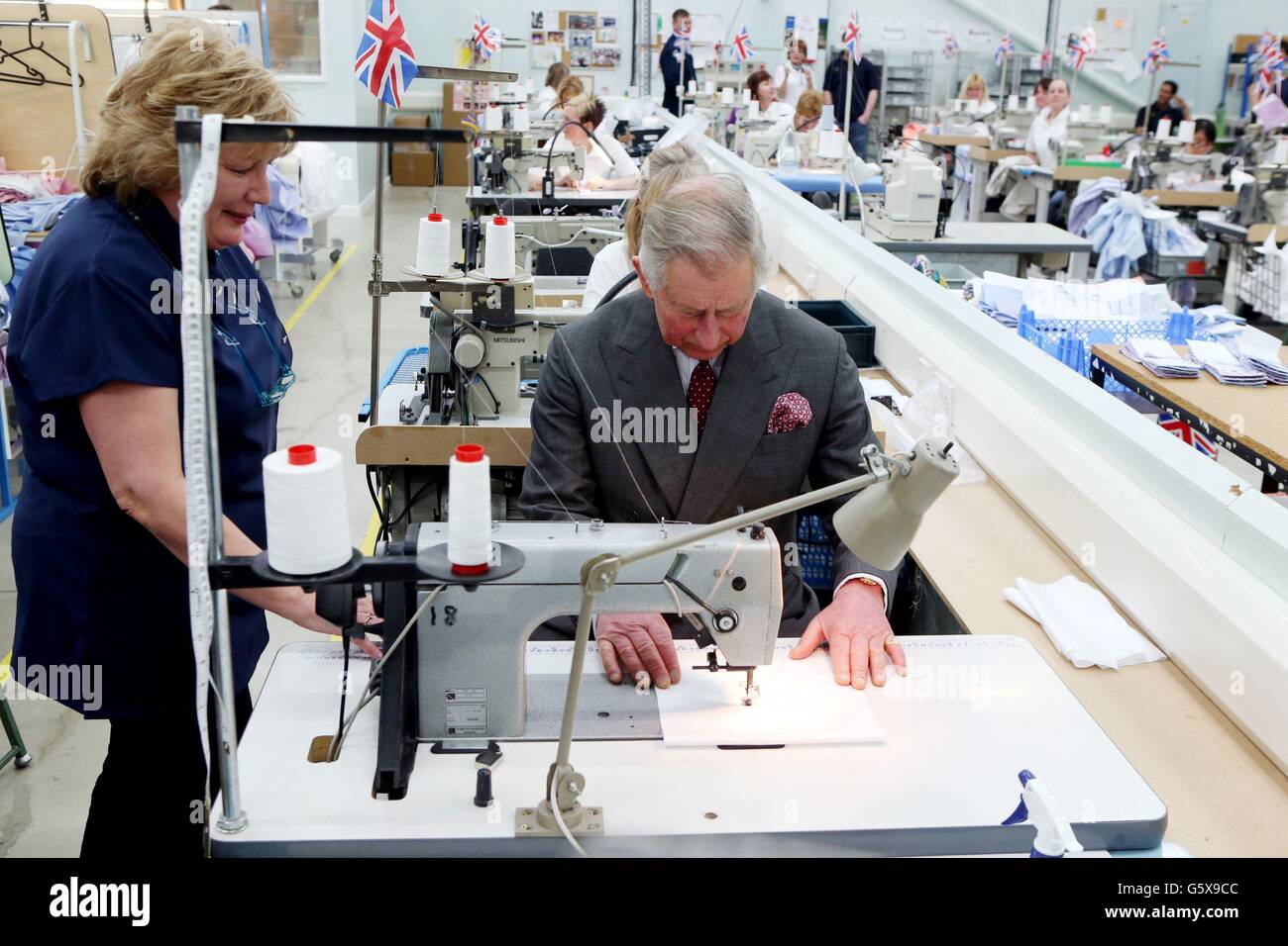 Prince of Wales visit to Gloucestershire Stock Photo Alamy
