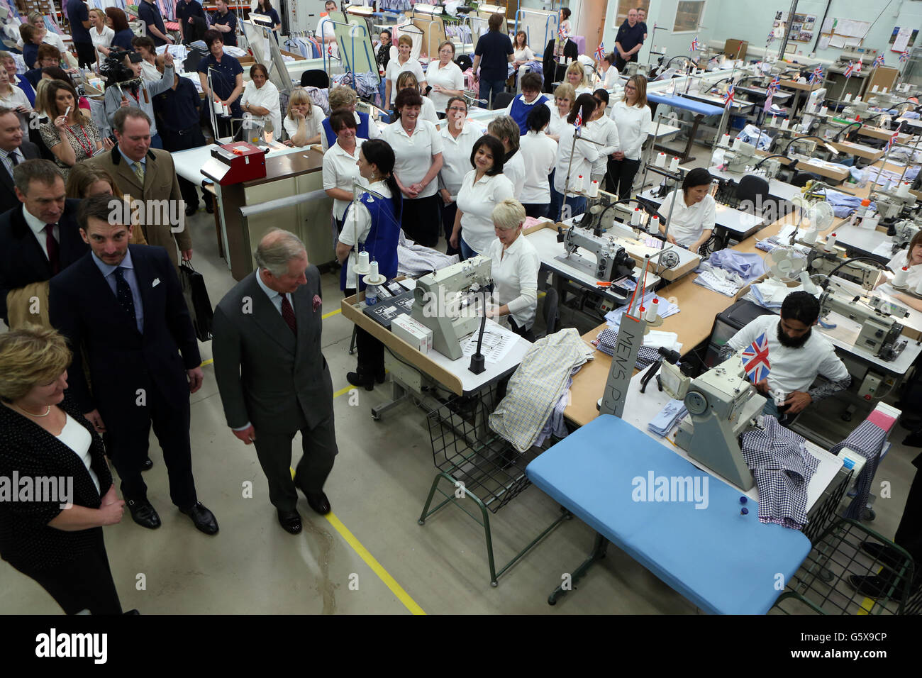 Prince of Wales visit to Gloucestershire Stock Photo Alamy