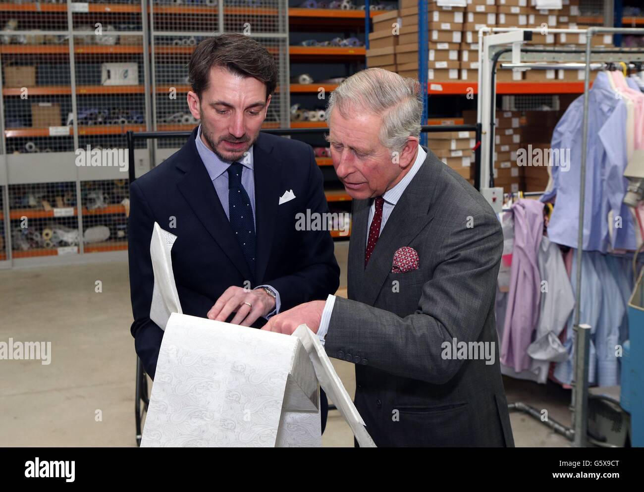 Prince of Wales visit to Gloucestershire Stock Photo Alamy
