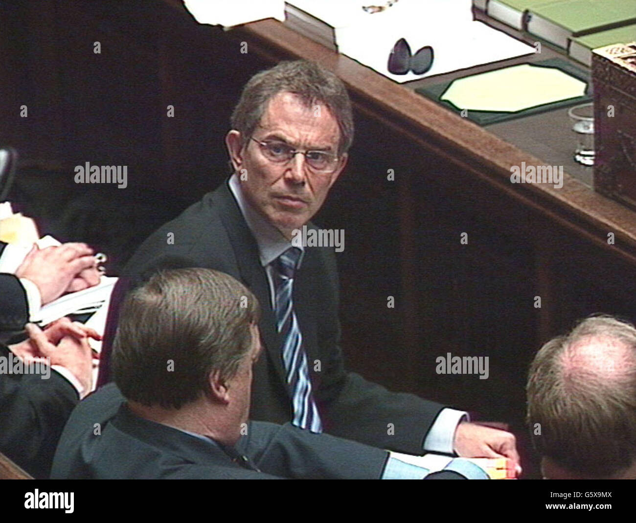 Prime Minister's Questions - Tony Blair Stock Photo - Alamy