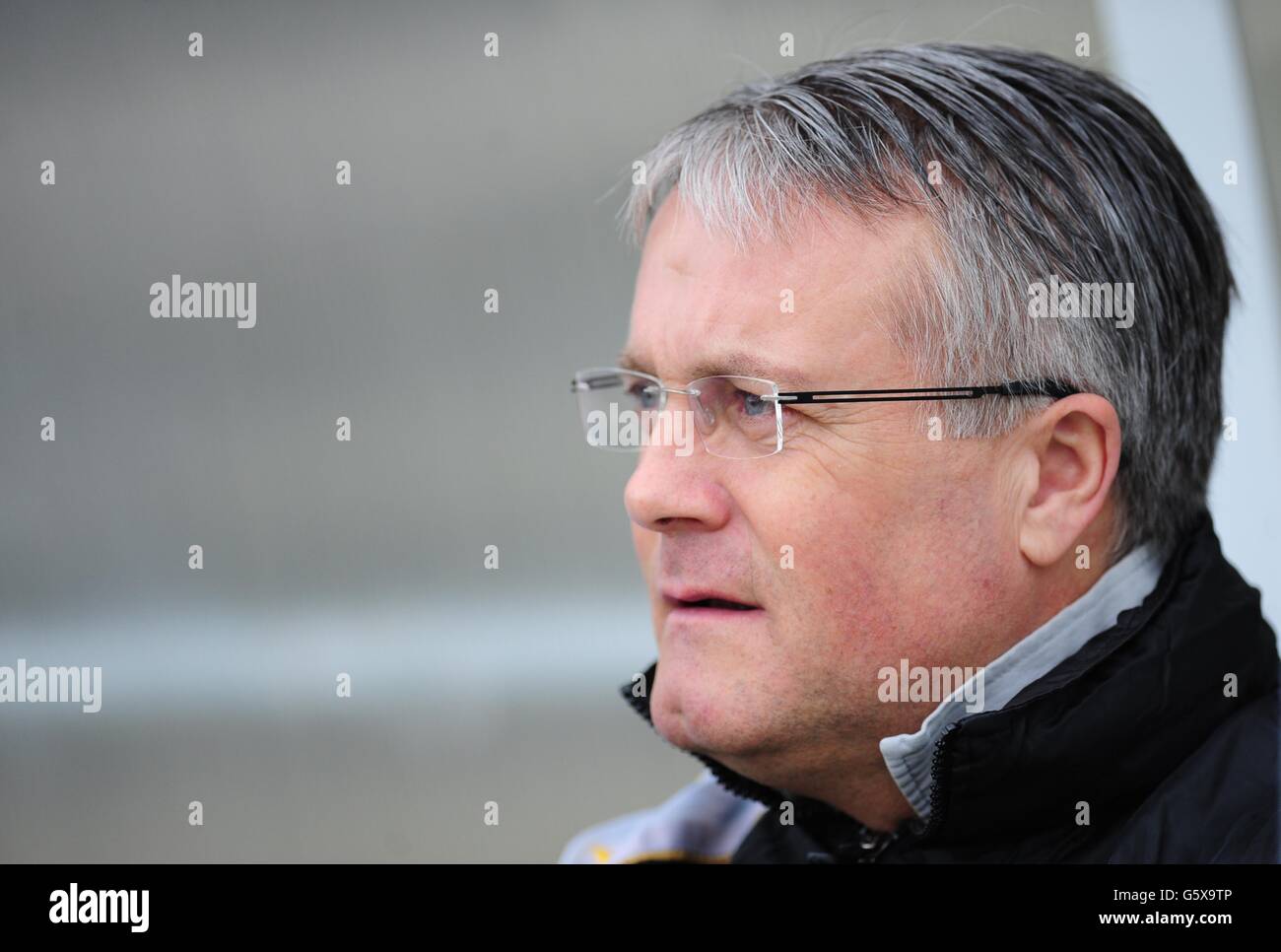 Port Vale manager Micky Adams during the npower League Two match at Plainmoor, Torquay. Stock Photo