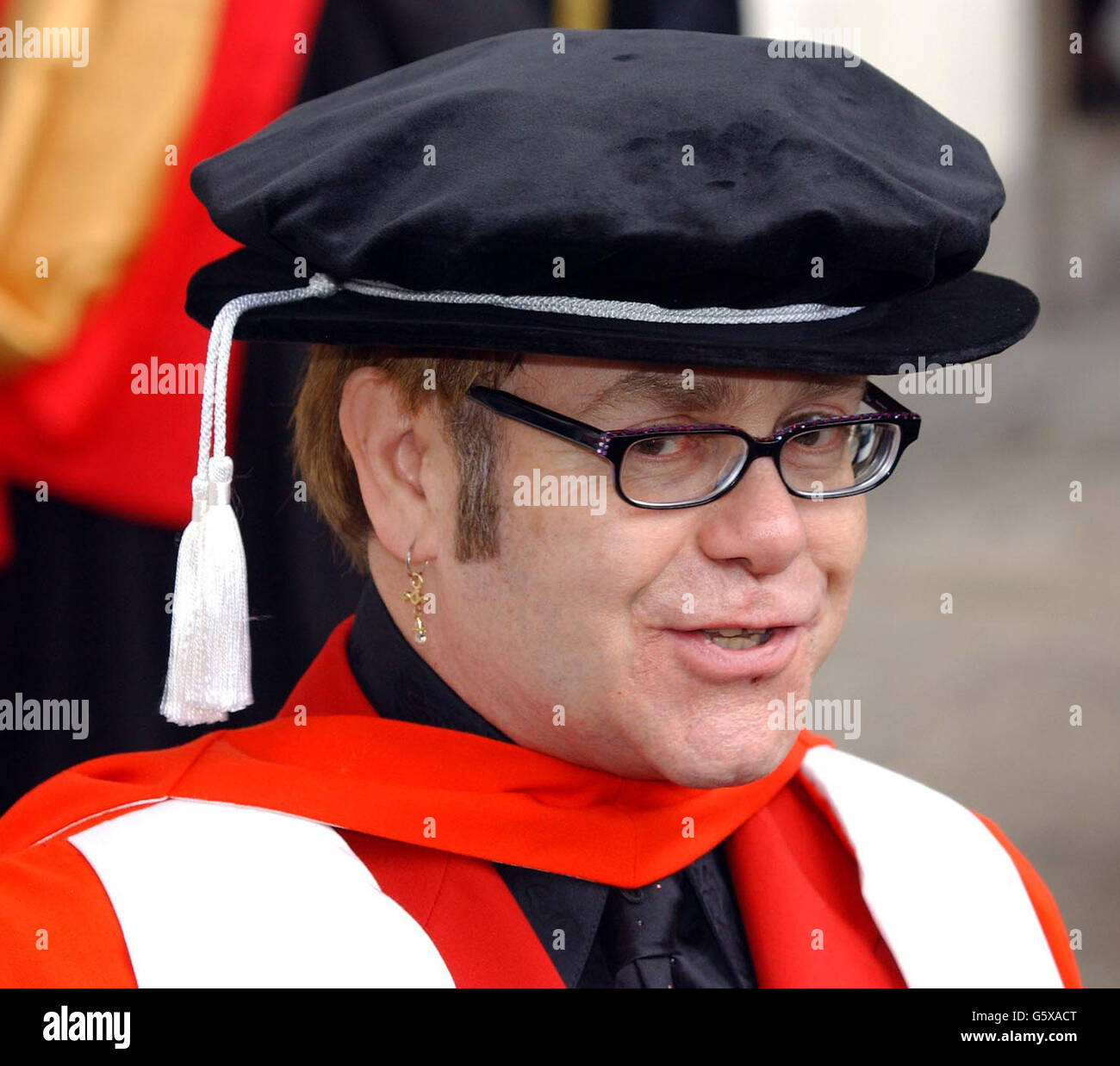 Elton John - Honorary Doctorate Stock Photo