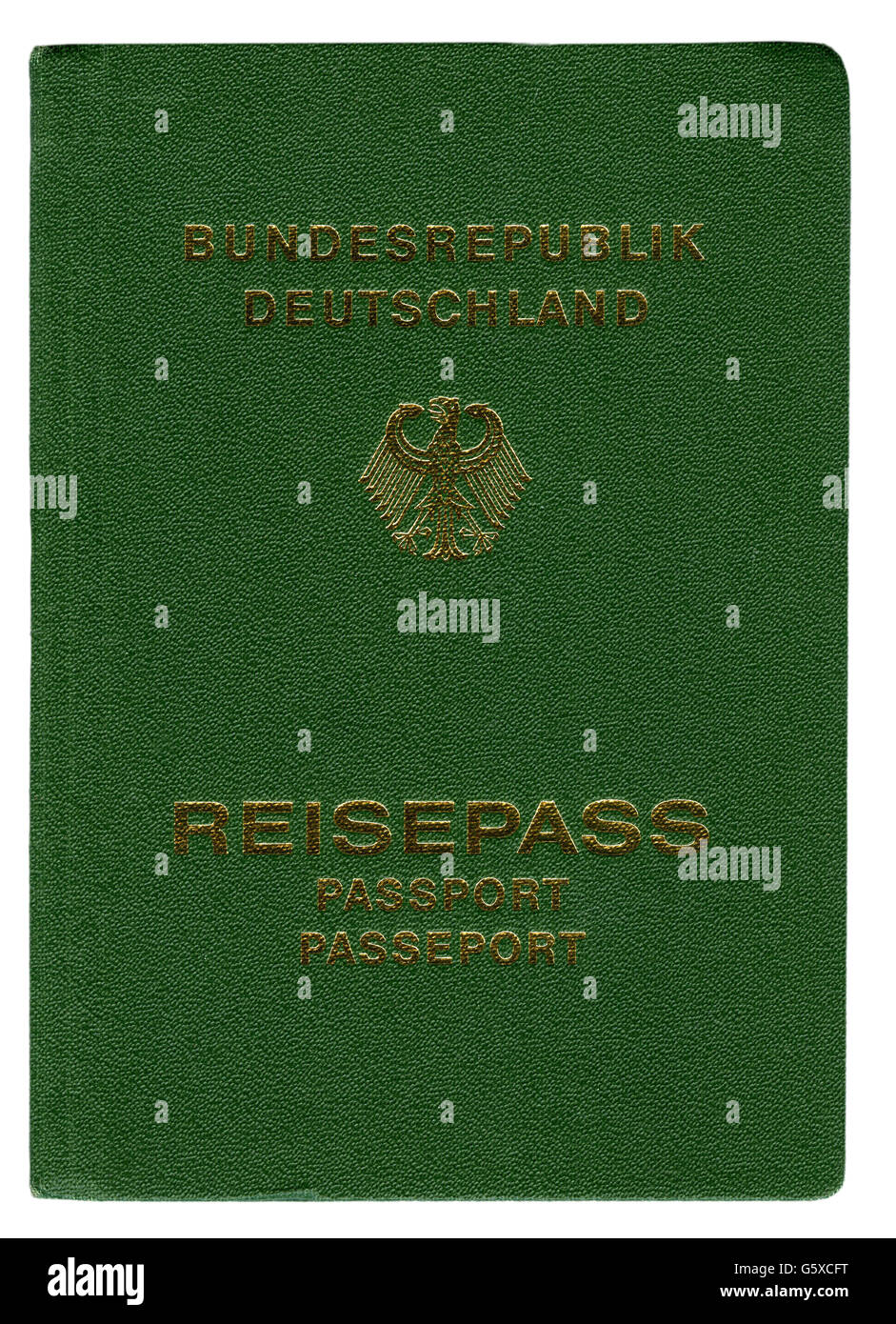 documents, passes, passport, Federal Republic of Germany, 1987, Additional-Rights-Clearences-Not Available Stock Photo
