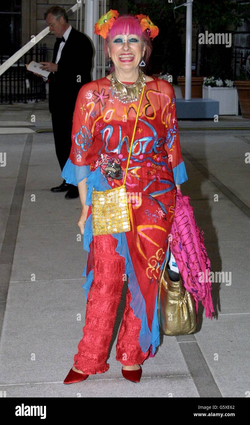 Zandra Rhodes Death Fashion designer Zandra Rhodes arrives at the Royal Academy of Arts in ...