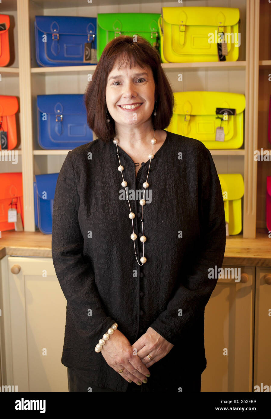 Founder Julie Deane at The Cambridge Satchel Company's launch party for