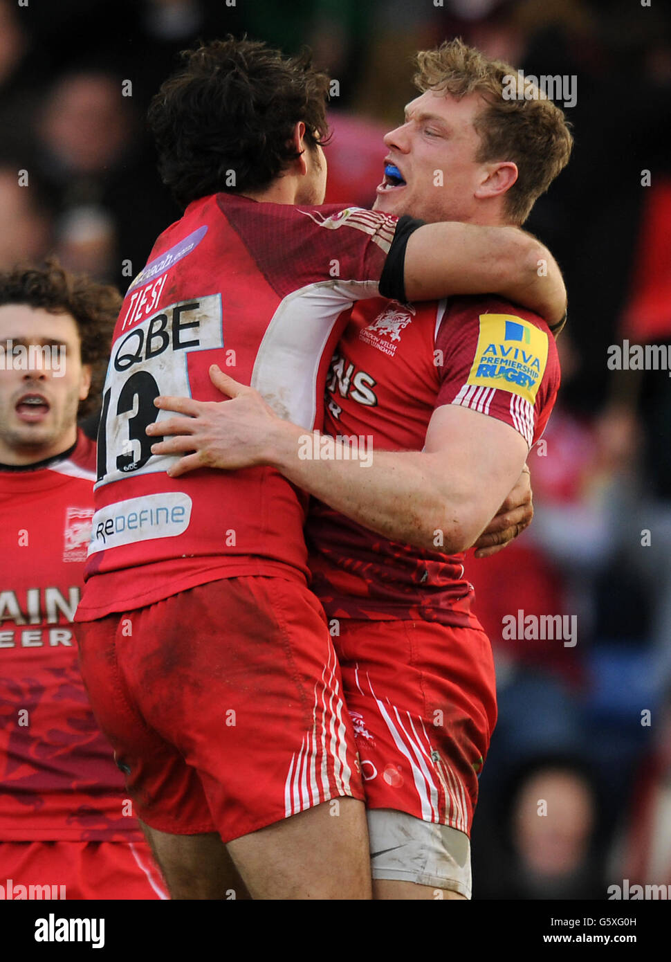 Rugby Union Aviva Premiership London Welsh v Sale Sharks Kassam Stadium Stock Photo Alamy