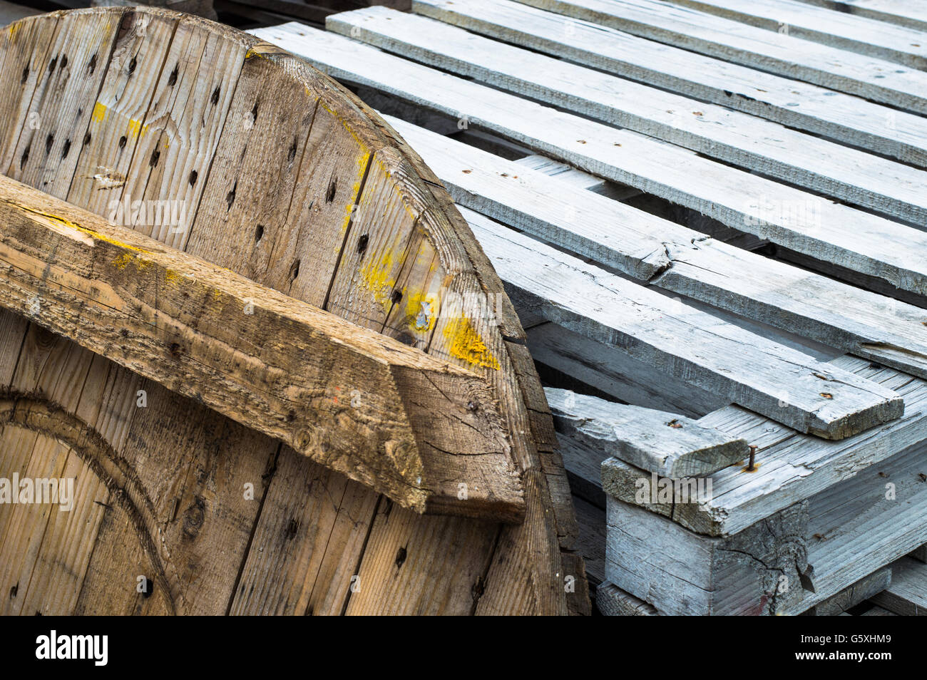 Scrap wood for recycling Stock Photo Alamy