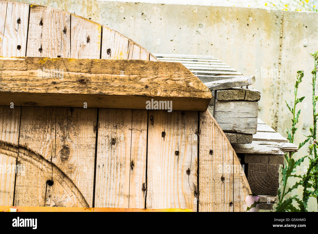 Scrap wood for recycling Stock Photo Alamy
