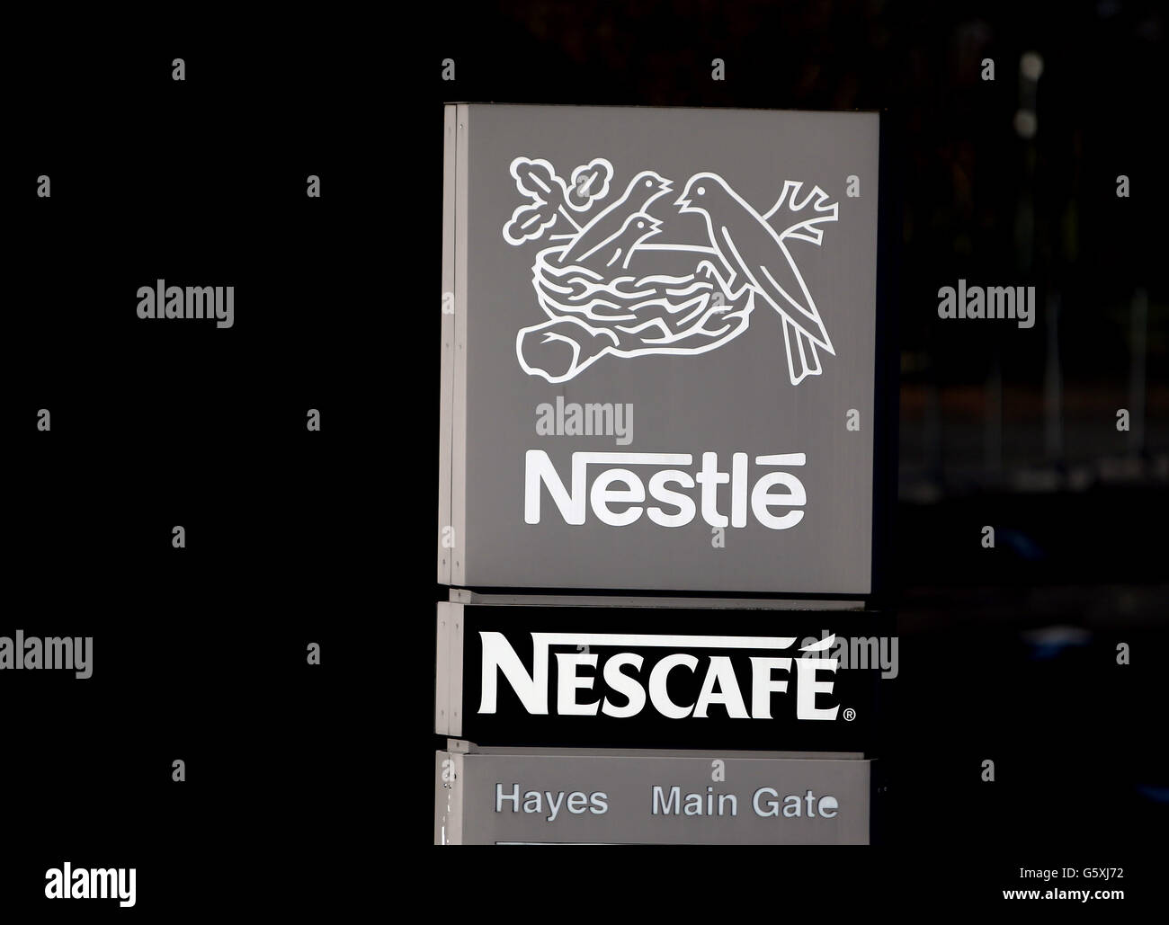 A general view of the Nestle factory in Hayes, Middlesex. Stock Photo