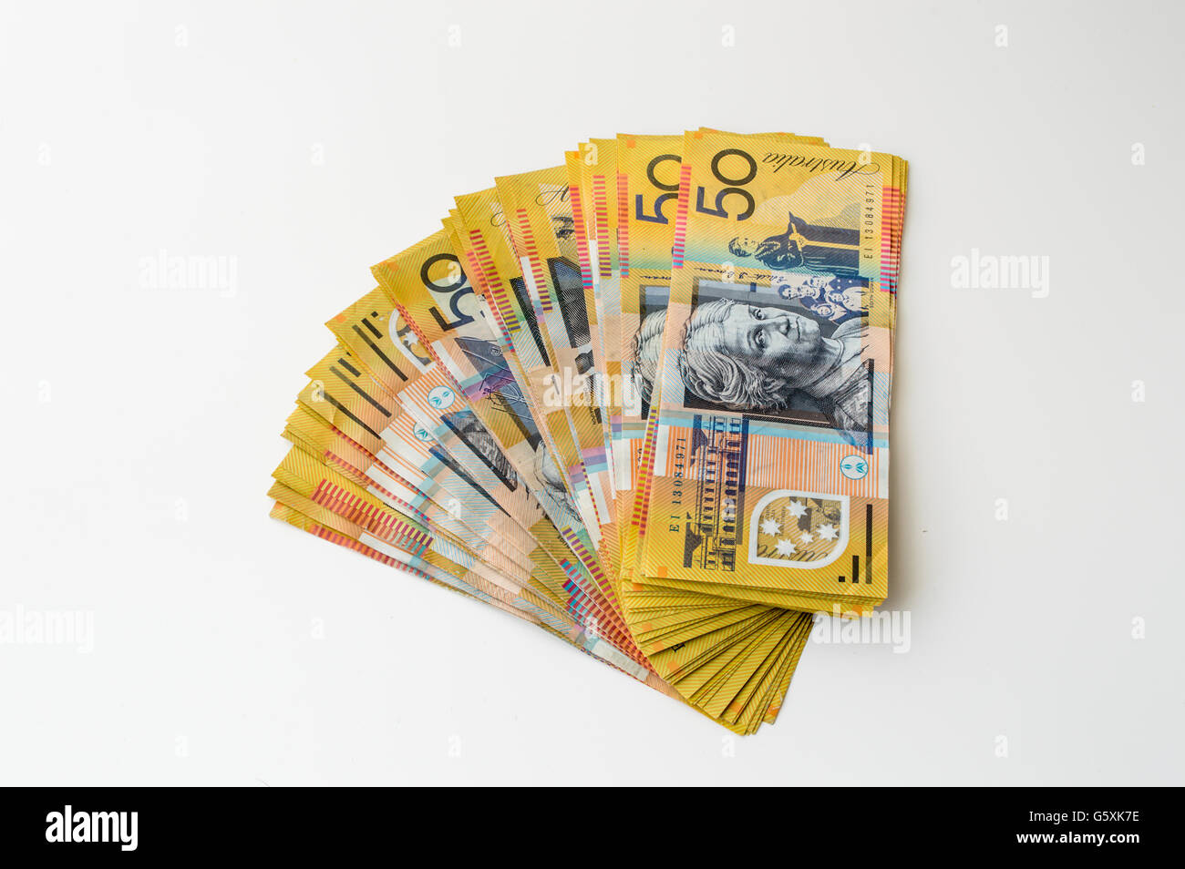 Australian Money Aussie currency background Stock