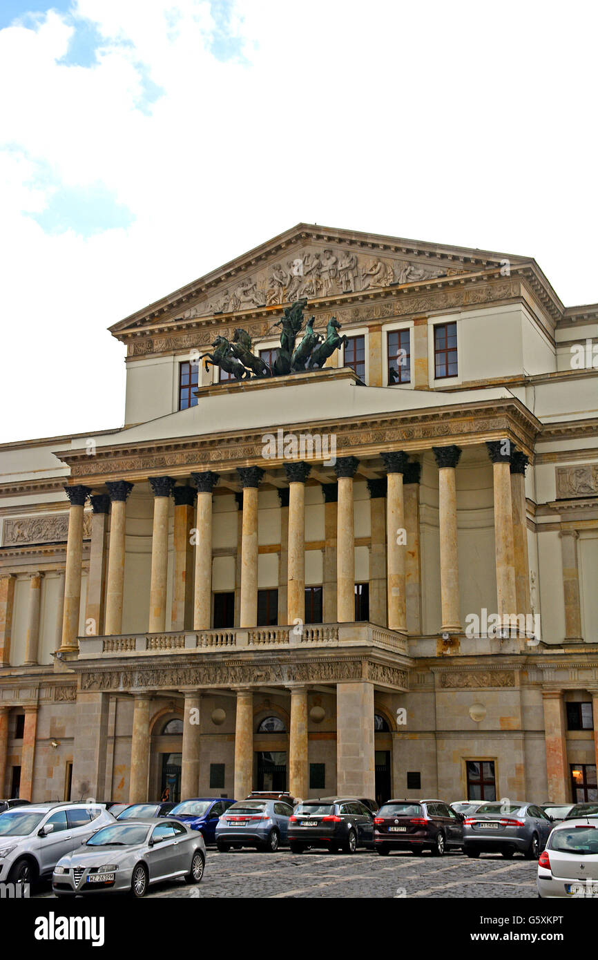 Teatr Wielki Polish National Opera Warsaw Poland Stock Photo
