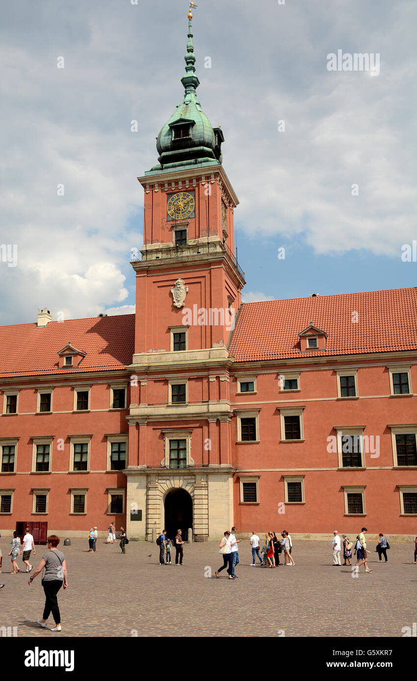 The castle old town Warsaw Masovian Poland Stock Photo