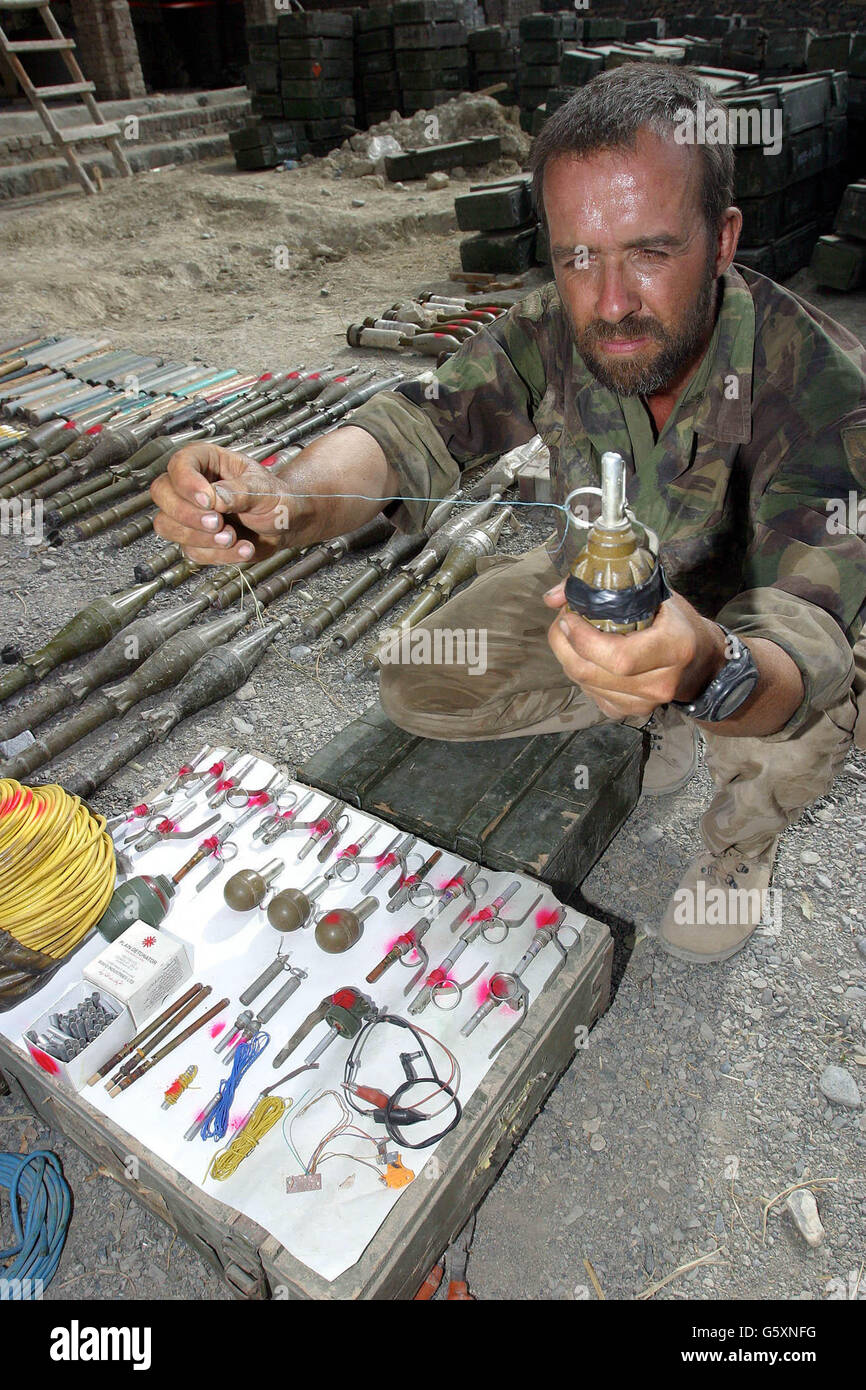Afghanistan weapons found Stock Photo