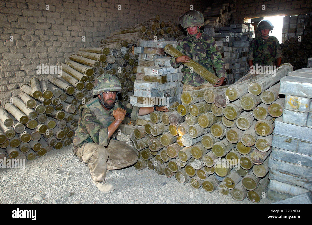 Afghanistan weapons found Stock Photo