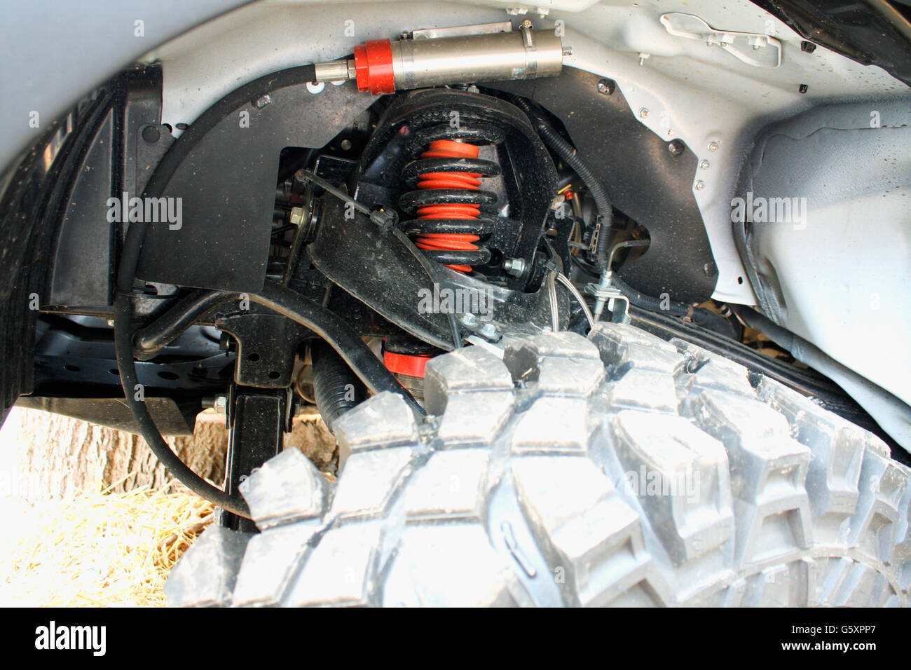Shock Absorber's on car for reducing vibration Stock Photo Alamy
