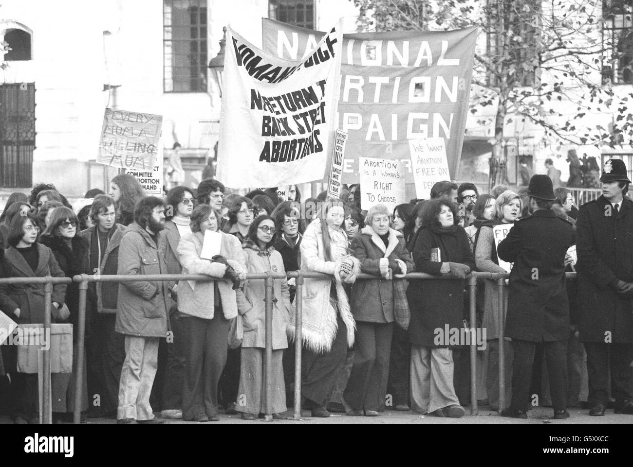 National Abortion Campaigners rally against the proposed reconvening of the select committee on the Abortion (Amendment) Bill. Stock Photo