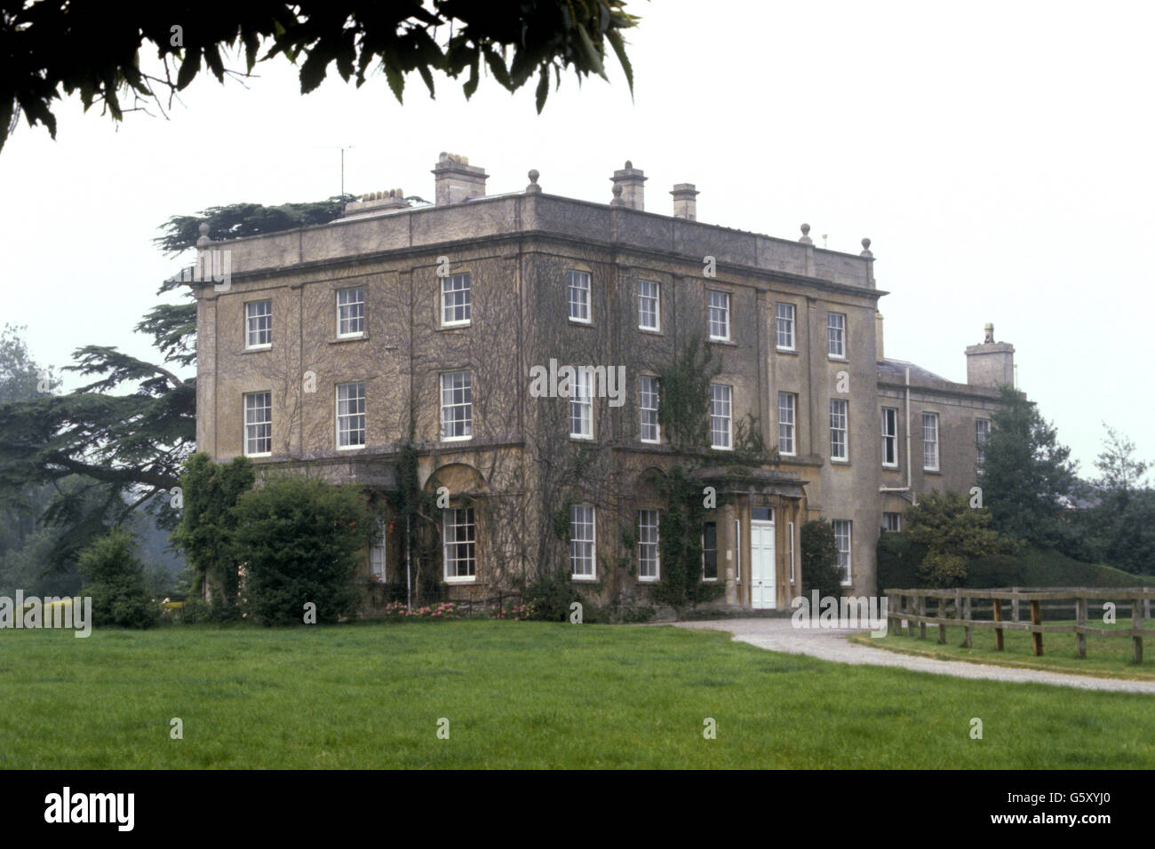 Highgrove House, near Tetbury in Gloucestershire, a 10-bedroom Georgian mansion soon to be home to the Prince of Wales. Stock Photo
