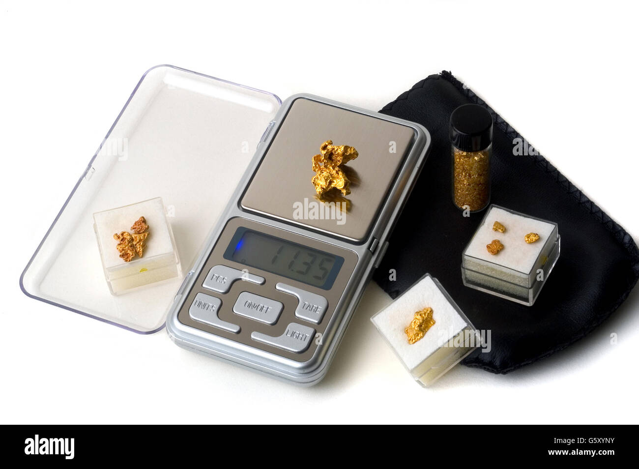 precision scales for weighing gold coins or useful nugget for the