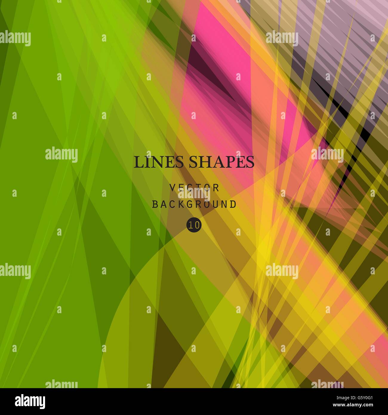 Colorful abstract vector background, green, pink transparent wave lines