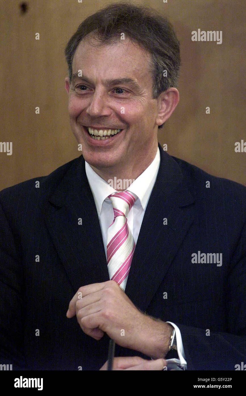 Tony Blair media conference Stock Photo - Alamy