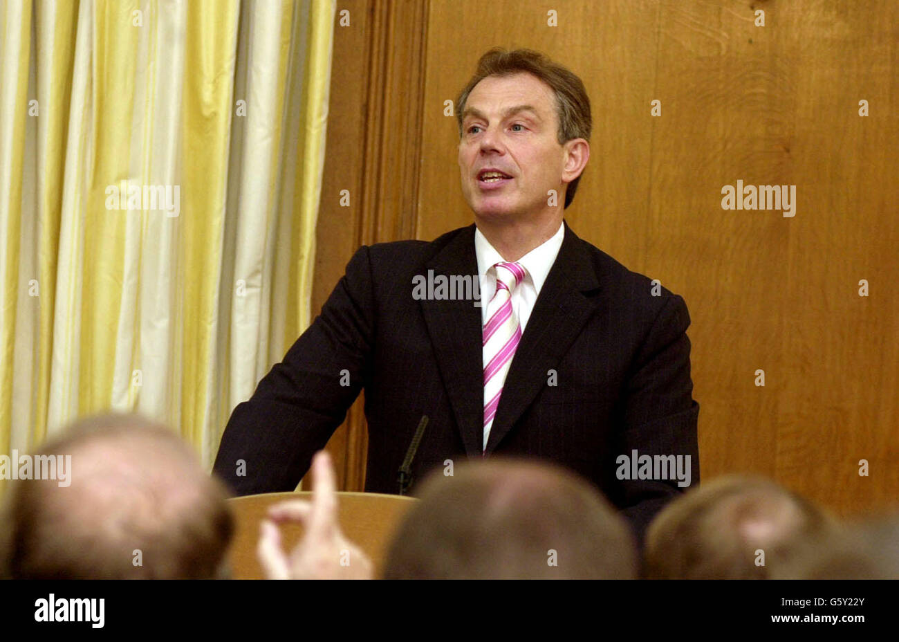 Tony Blair - Press Conference Stock Photo - Alamy