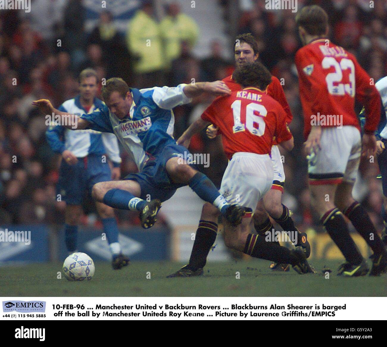Soccer. Manchester United v Blackburn Rovers Stock Photo